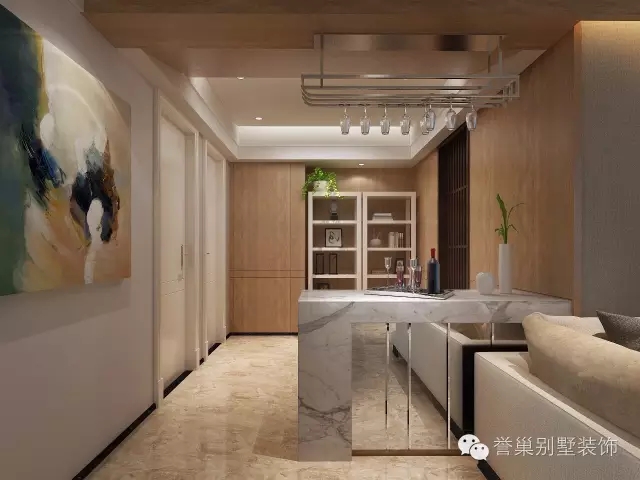 綠景公館吧臺裝修設計效果圖